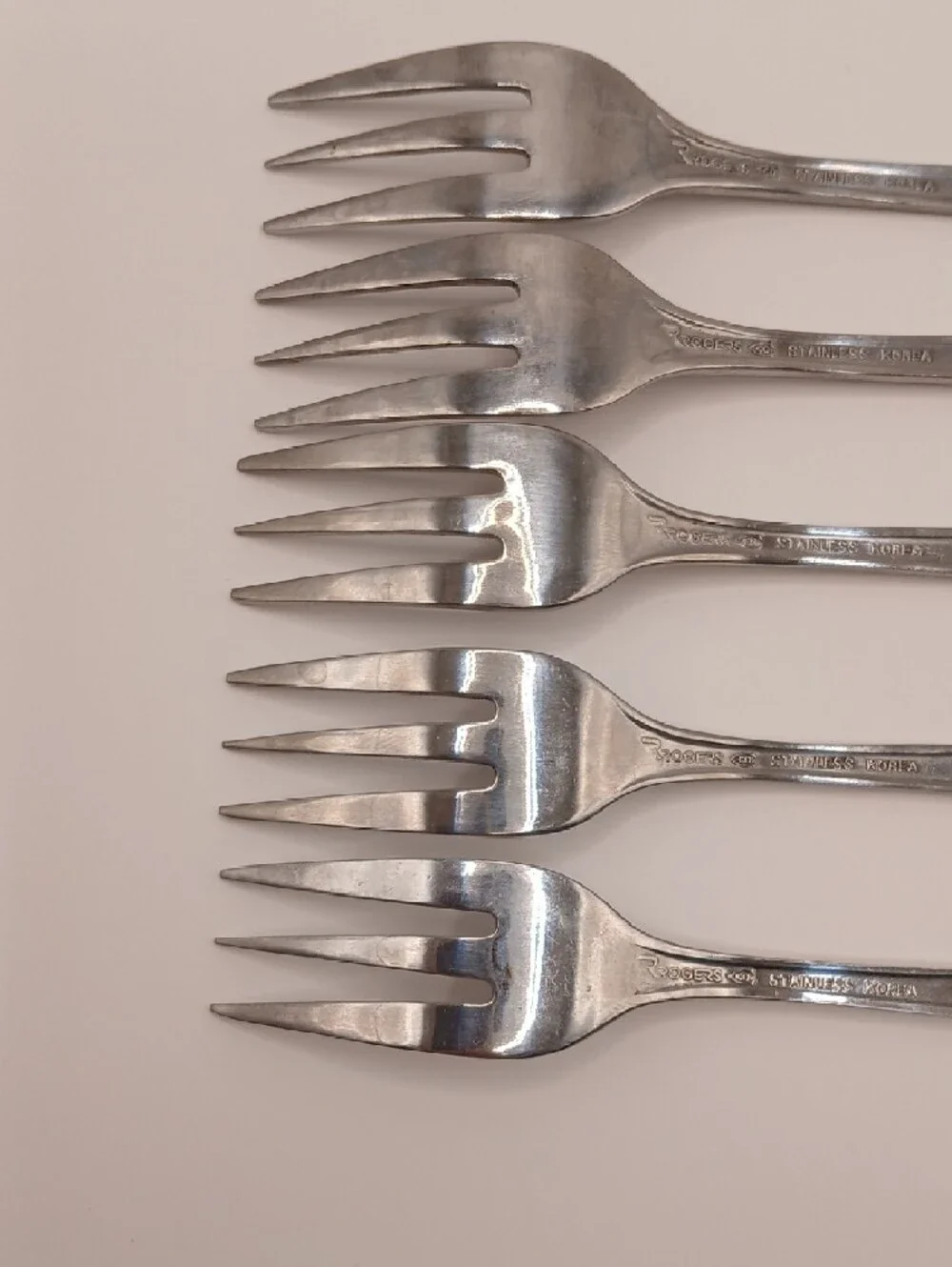 Rogers Floral Mist Stainless Cocktail/Seafood Forks (Set of 5)
